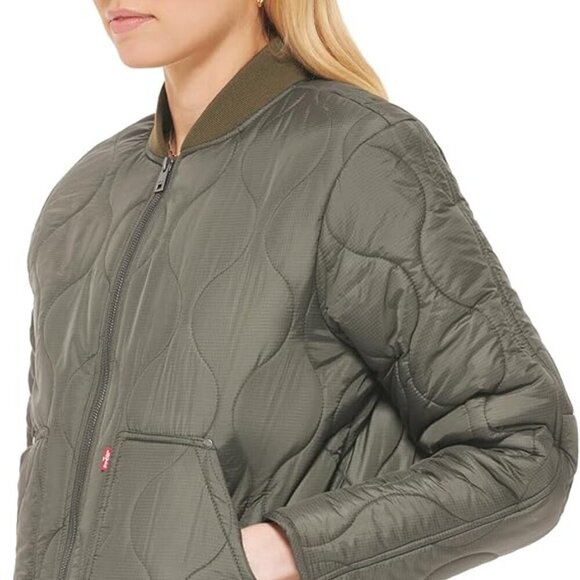 NWOT Levi's Khaki  Onion Quilted Liner Jacket - Picture 5 of 16